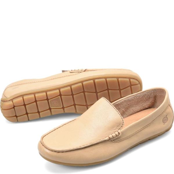 Born | Men's Allan Slip-Ons & Lace-Ups - Natural Landa (Tan) | Quick Ship