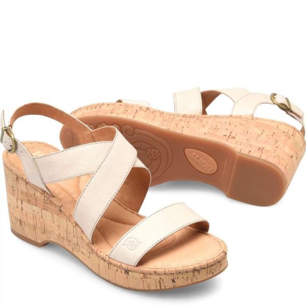 Born | Women's Lanai Sandals - White Bone (White) | Quick Ship