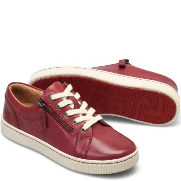 Born | Women's Paloma Slip-Ons & Lace-Ups - Red | Quick Ship