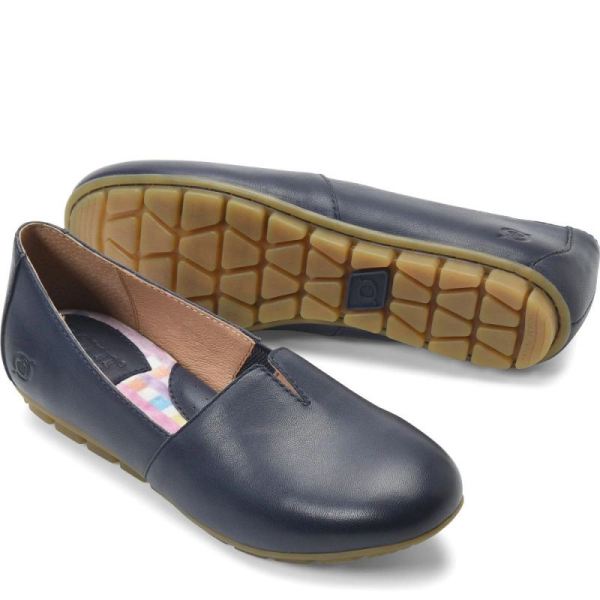 Born | Women's Sebra Flats - Navy Peacoat (Blue) | Quick Ship