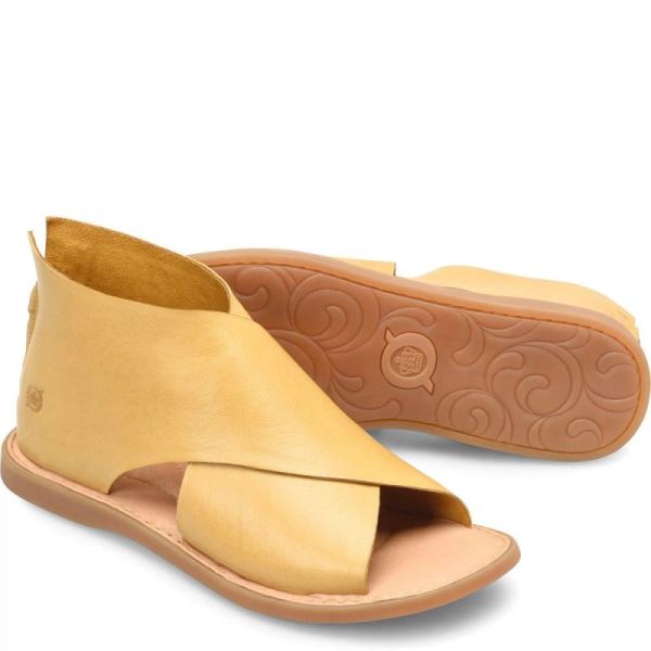 Born | Women's Iwa Sandals - Yellow Ocra (Yellow) | Quick Ship