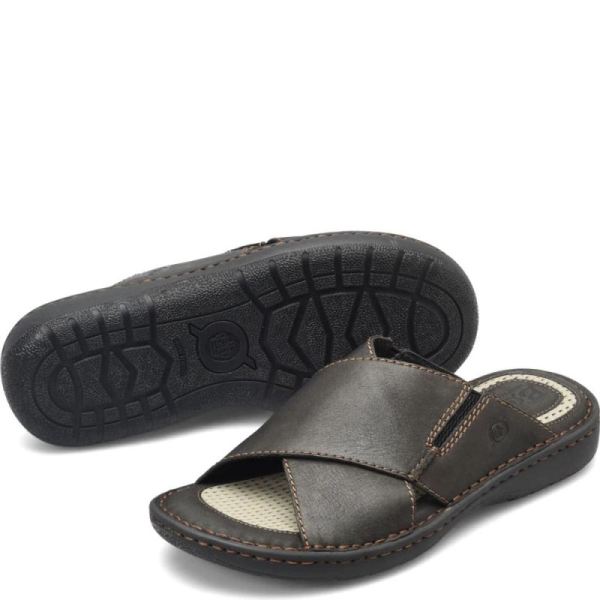 Born | Men's Marco Sandals - Black | Quick Ship