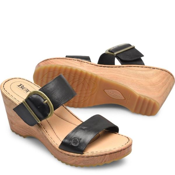 Born | Women's Emily Sandals - Black | Quick Ship