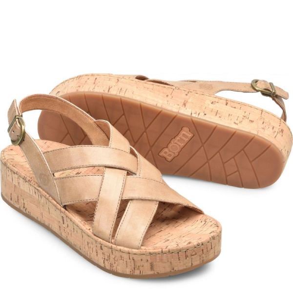 Born | Women's Shona Sandals - Natural Sabbia (Tan) | Quick Ship