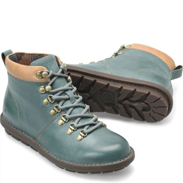 Born | Women's Blaine Boots - Turquoise and Natural (Blue) | Quick Ship