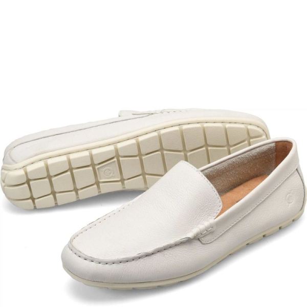 Born | Men's Allan Slip-Ons & Lace-Ups - White Sea Salt (White) | Quick Ship