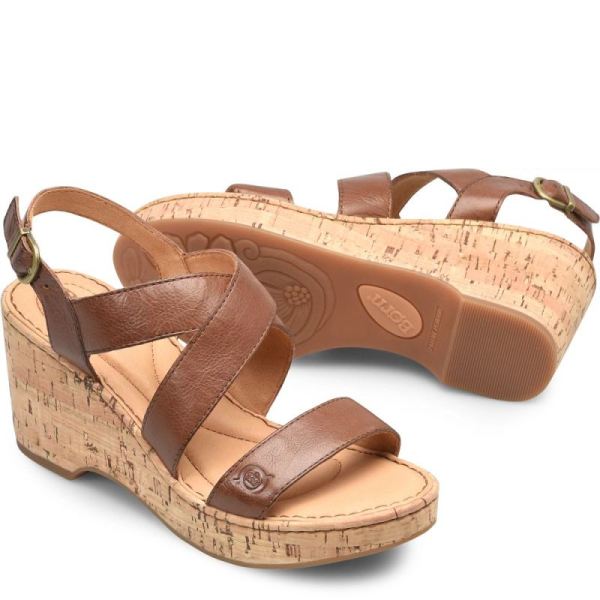 Born | Women's Lanai Sandals - Luggage (Brown) | Quick Ship