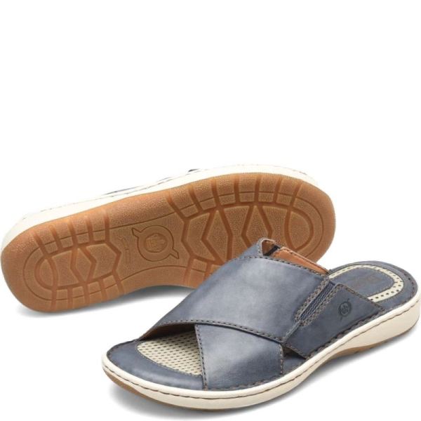 Born | Men's Marco Sandals - Navy Universe (Blue) | Quick Ship