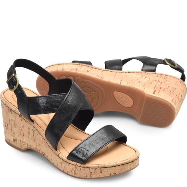 Born | Women's Lanai Sandals - Black | Quick Ship