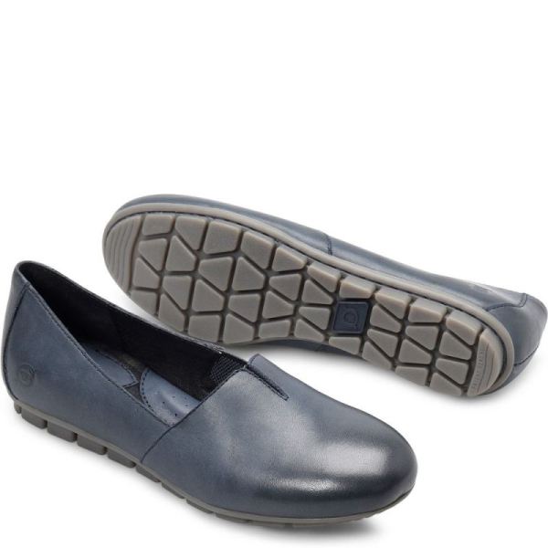 Born | Women's Sebra Flats - Navy (Blue) | Quick Ship