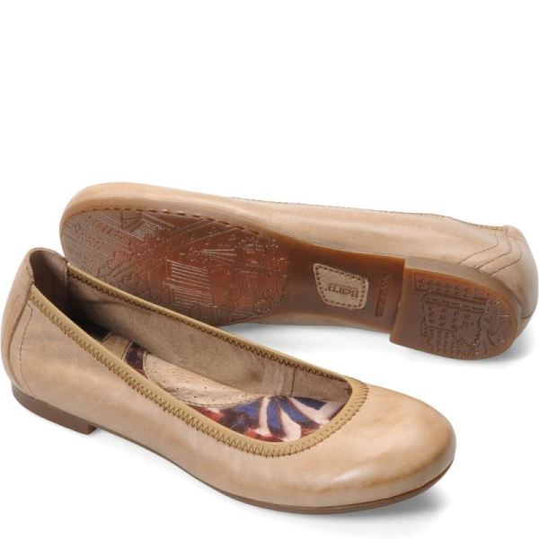 Born | Women's Julianne Flats - Noche Tan (Tan) | Quick Ship