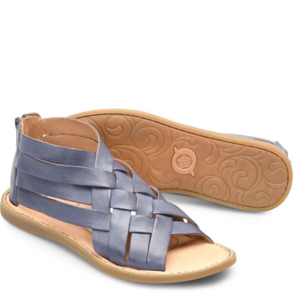 Born | Women's Iwa Woven Sandals - Marine Navy (Blue) | Quick Ship