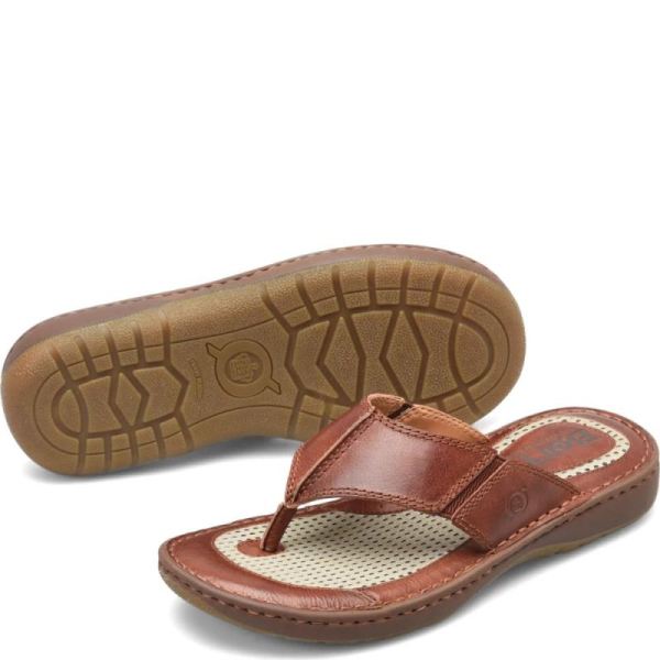 Born | Men's Corvo Sandals - Dark Tan Bourbon (Brown) | Quick Ship