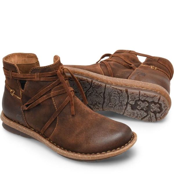 Born | Women's Tarkiln Boots - Glazed Ginger Distressed (Brown) | Quick Ship
