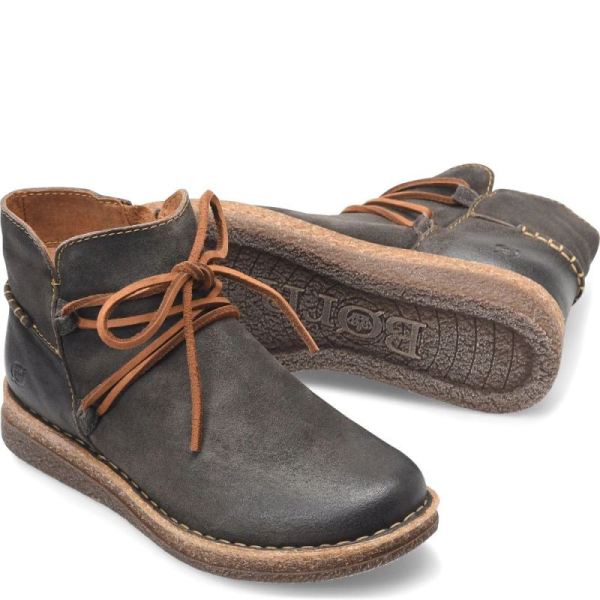 Born | Women's Calyn Boots - Dark Grey Distressed (Grey) | Quick Ship