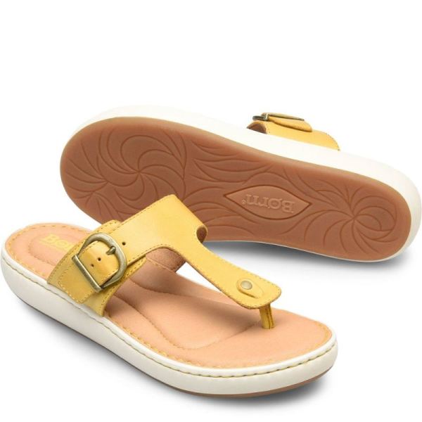 Born | Women's Jules Sandals - Yellow Lemon (Yellow) | Quick Ship