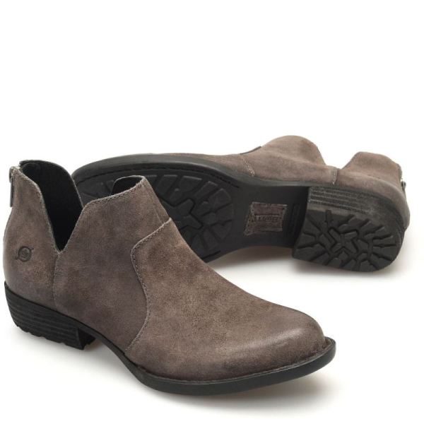 Born | Women's Kerri Boots - Dark Grey Distressed (Grey) | Quick Ship