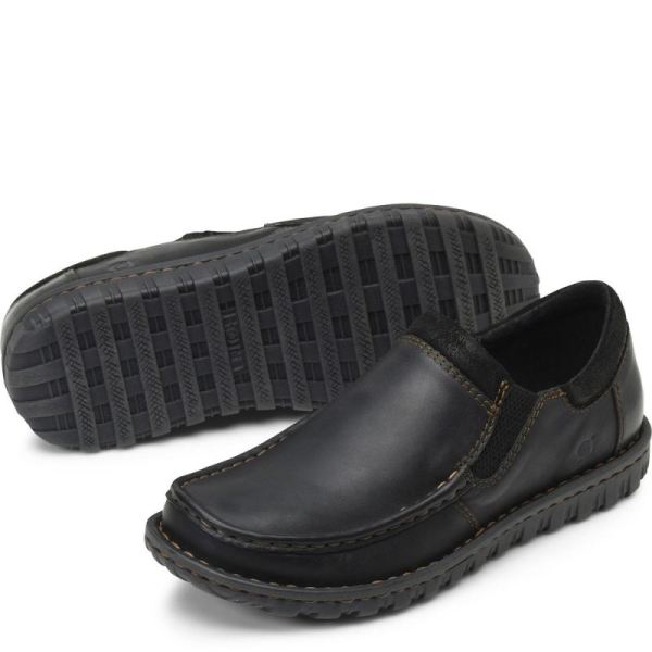 Born | Men's Gudmund Slip-Ons & Lace-Ups - Black | Quick Ship