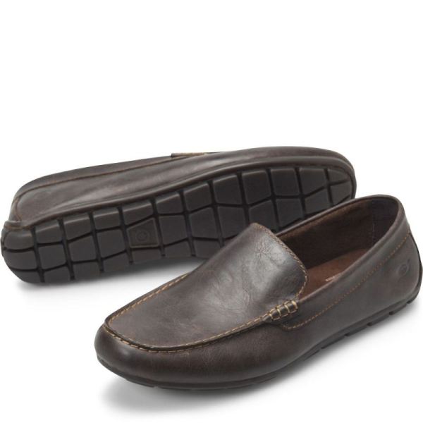 Born | Men's Allan Slip-Ons & Lace-Ups - Dark Sea Lion (Brown) | Quick Ship