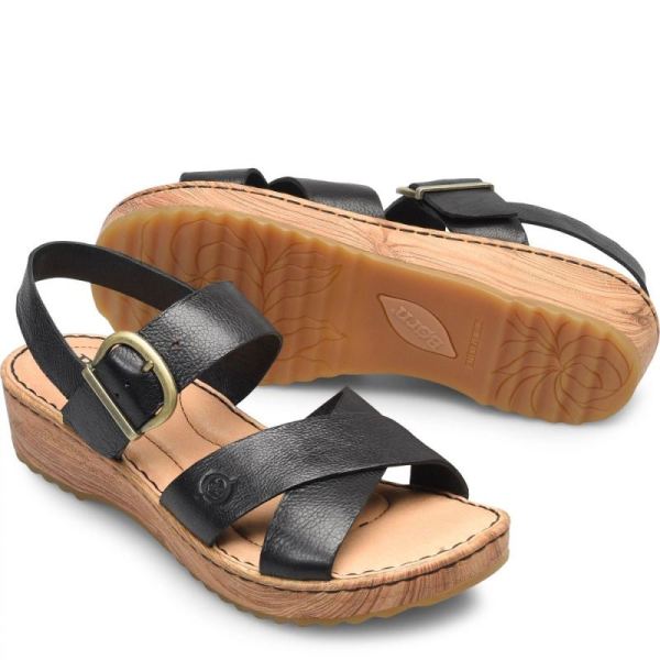Born | Women's Aida Sandals - Black | Quick Ship