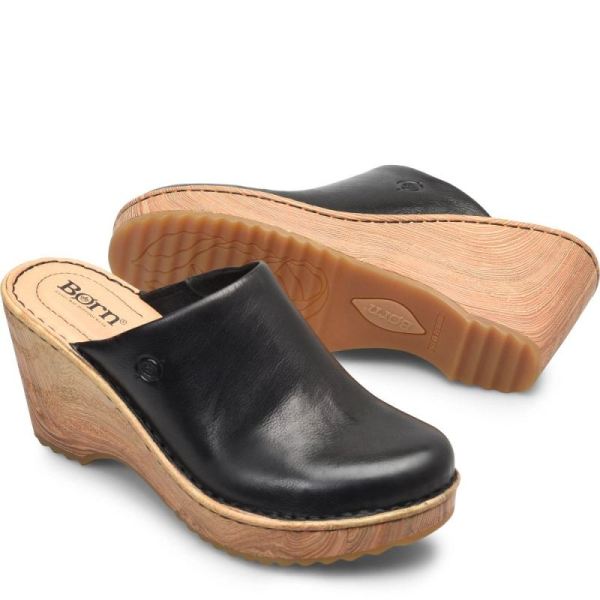 Born | Women's Natalie Clogs - Black | Quick Ship