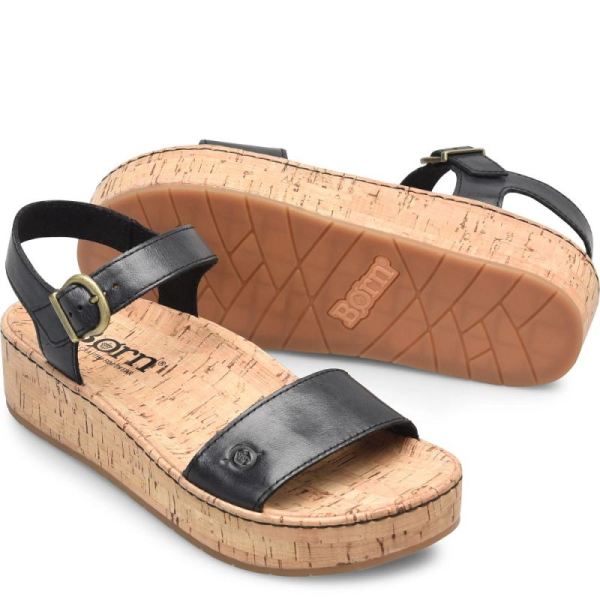 Born | Women's Sari Sandals - Black | Quick Ship