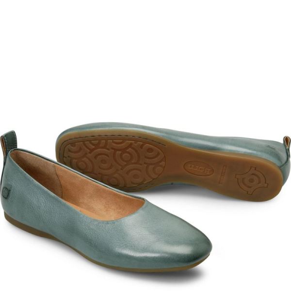 Born | Women's Beca Flats - Pine Green (Green) | Quick Ship