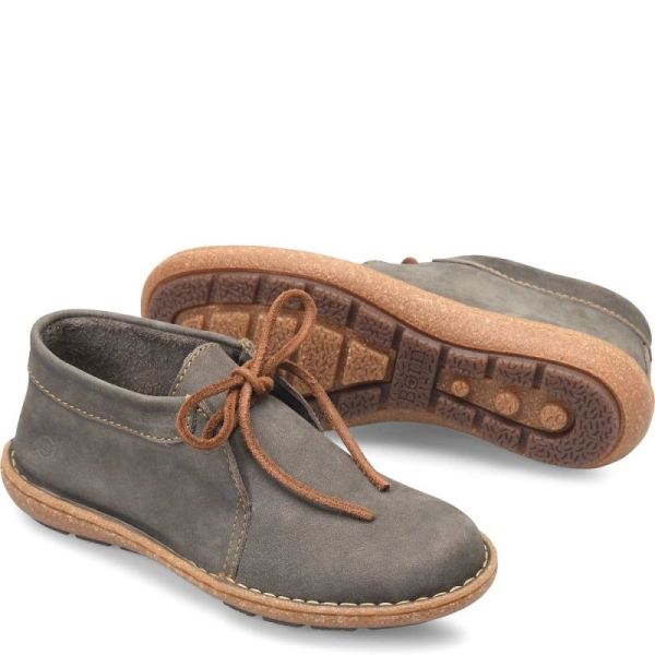 Born | Women's Nuala Boots - Grey Nubuck (Grey) | Quick Ship