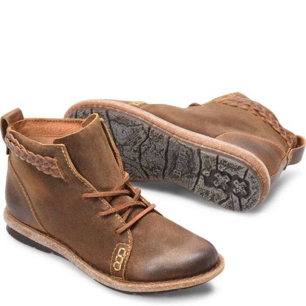 Born | Women's Temple Boots - Taupe Distressed (Tan) | Quick Ship