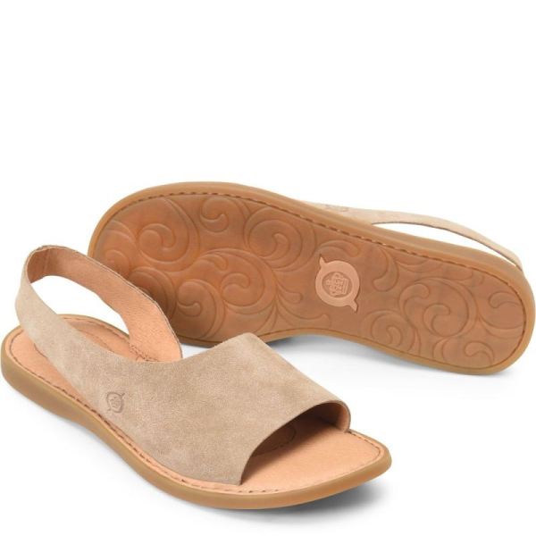 Born | Women's Inlet Sandals - Taupe Suede (Tan) | Quick Ship