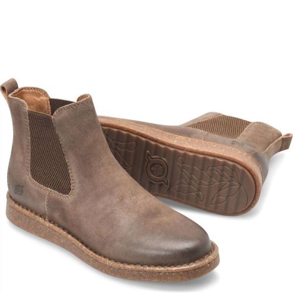 Born | Women's Samira Boots - Taupe Distressed (Tan) | Quick Ship