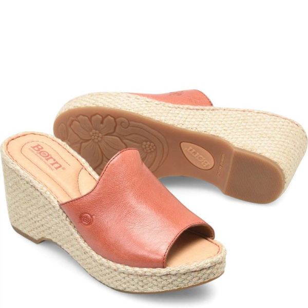 Born | Women's Lilah Sandals - Rust Cayenne (Red) | Quick Ship