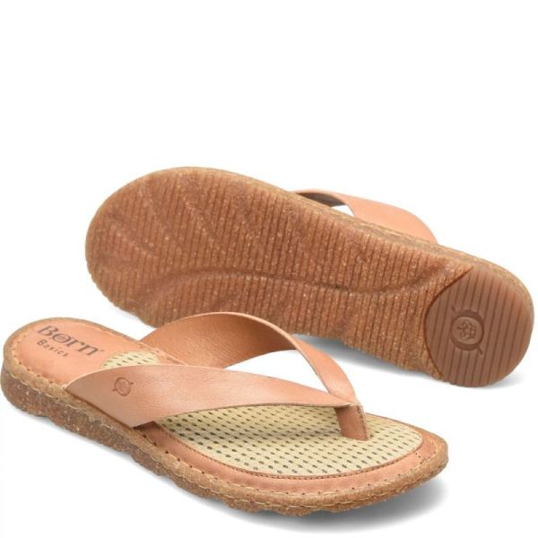 Born | Women's Bora Basic Sandals - Natural Rabbit Paw (Tan) | Quick Ship