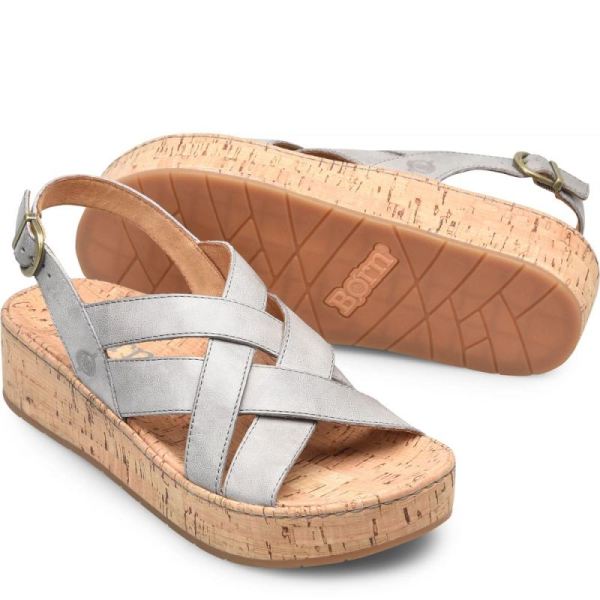 Born | Women's Shona Sandals - Grey Cenere (Grey) | Quick Ship