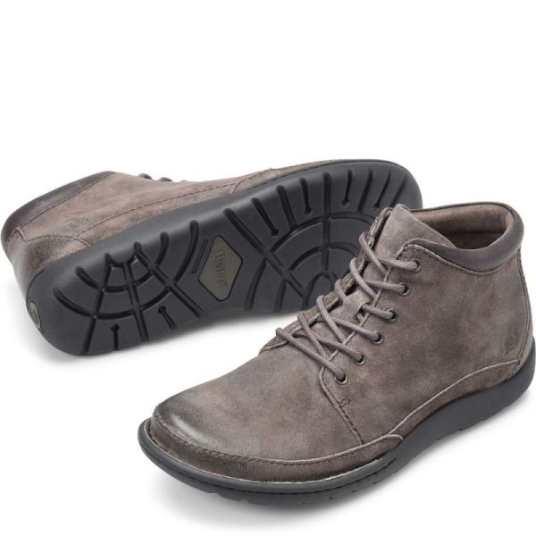 Born | Men's Nigel Boots - Grey Combo Distressed (Grey) | Quick Ship