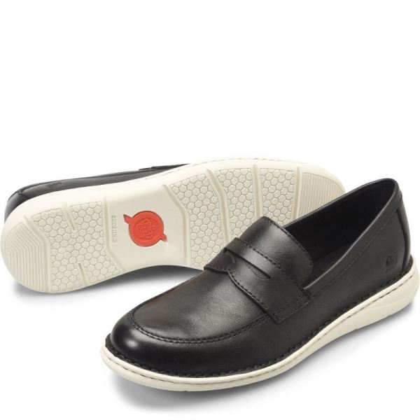Born | Men's Taylor Slip-Ons & Lace-Ups - Black | Quick Ship