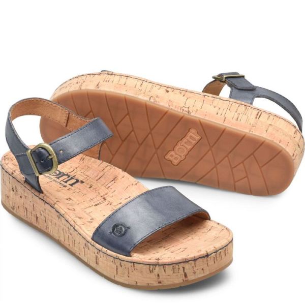 Born | Women's Sari Sandals - Navy Oceano (Blue) | Quick Ship