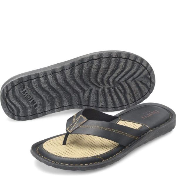 Born | Men's Bermuda Basic Sandals - Black | Quick Ship