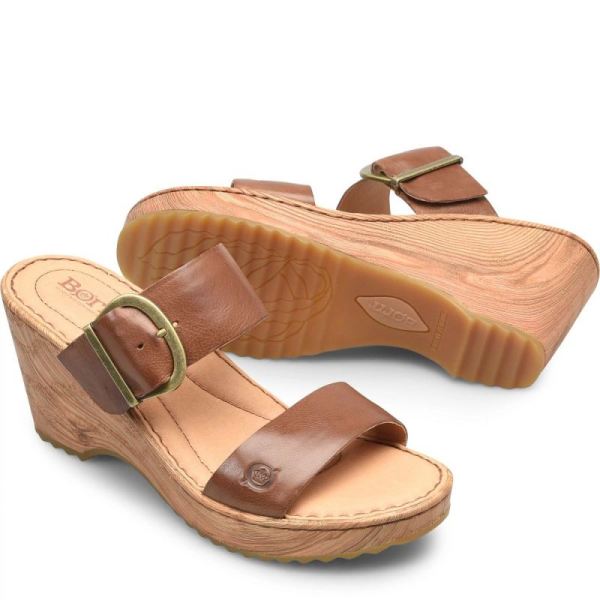 Born | Women's Emily Sandals - Brown Luggage (Brown) | Quick Ship