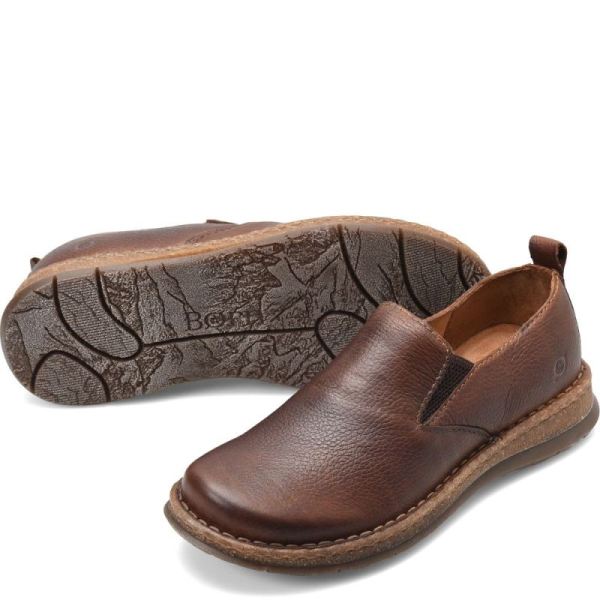 Born | Men's Bryson Slip-Ons & Lace-Ups - Dark Brown (Brown) | Quick Ship