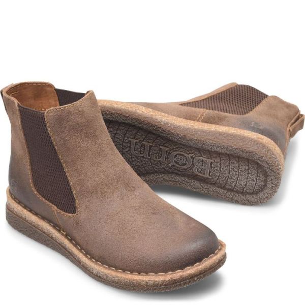 Born | Women's Faline Boots - Avola Distressed (Tan) | Quick Ship