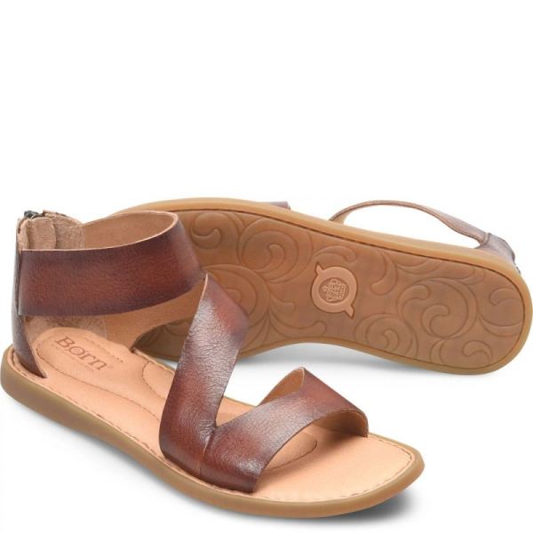 Born | Women's Irie Sandals - Dark Tan Bourbon (Brown) | Quick Ship
