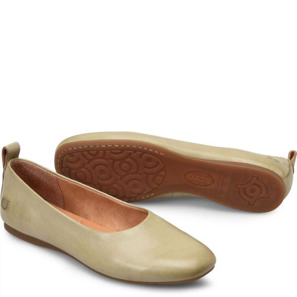 Born | Women's Beca Flats - Wild Light Green (Green) | Quick Ship