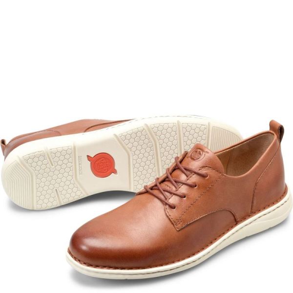 Born | Men's Todd Slip-Ons & Lace-Ups - Cognac (Brown) | Quick Ship