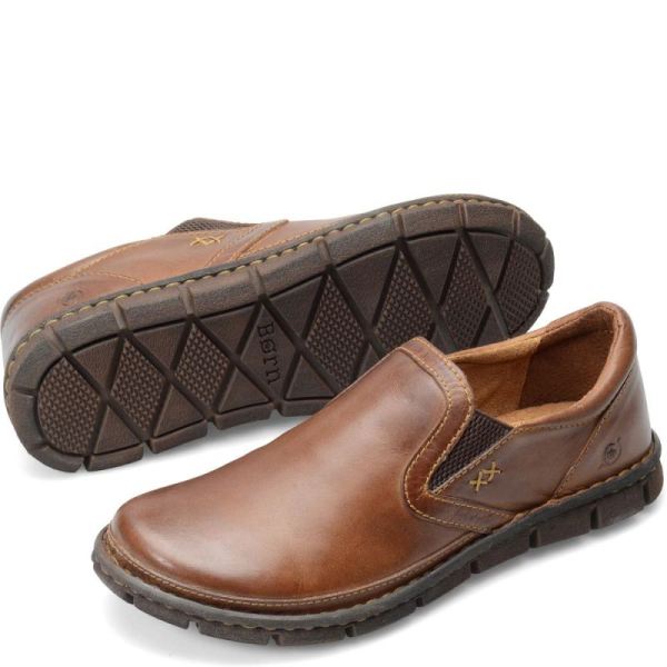Born | Men's Sawyer Slip-Ons & Lace-Ups - Tan (Brown) | Quick Ship