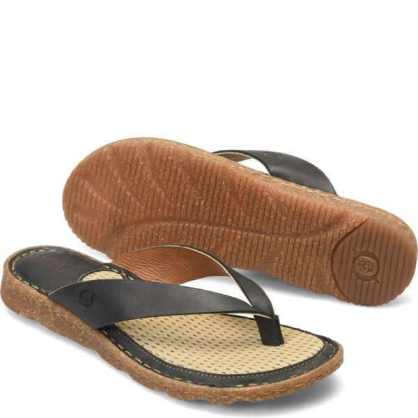Born | Women's Bora Basic Sandals - Black | Quick Ship
