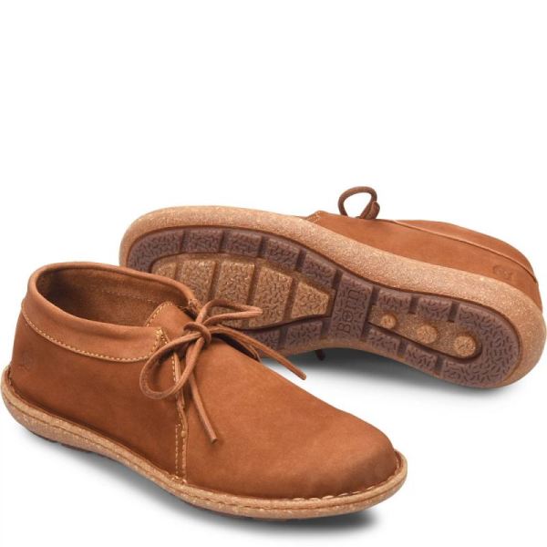 Born | Women's Nuala Boots - Maple Leaf Nubuck (Tan) | Quick Ship