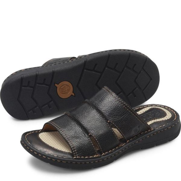 Born | Men's Weiser Sandals - Black | Quick Ship