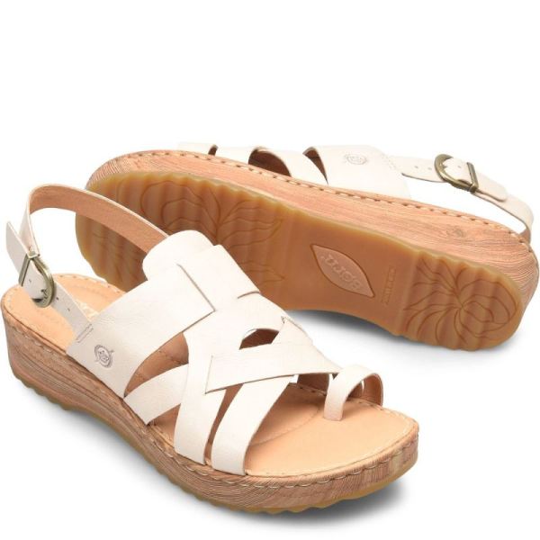 Born | Women's Abbie Sandals - Bone (White) | Quick Ship