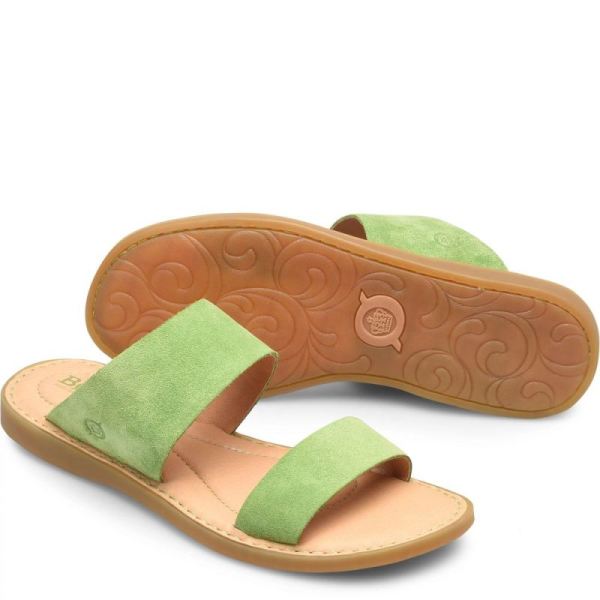 Born | Women's Inslo Sandals - Green Mela (Green) | Quick Ship
